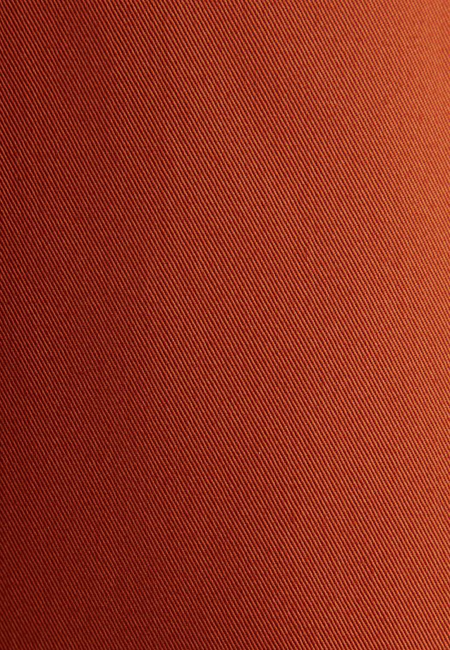 Weit schwingendes Hemdblusenkleid aus Baumwoll Twill, slim in Orange |  Seidensticker Onlineshop