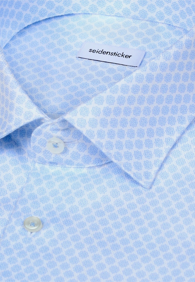 Regular Business Hemd Druck in Hellblau |  Seidensticker Onlineshop