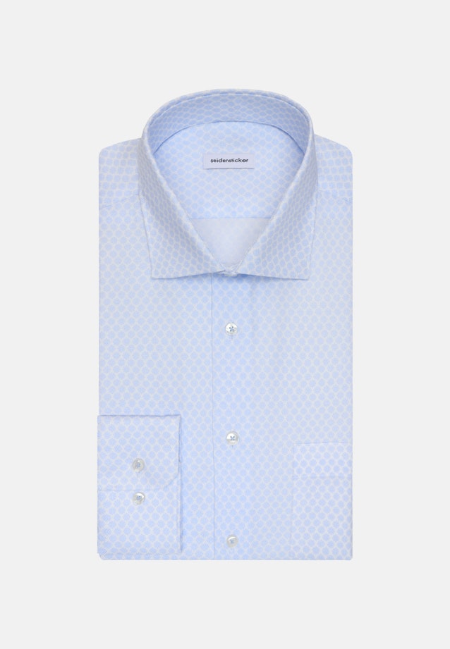 Regular Business Hemd Druck in Hellblau |  Seidensticker Onlineshop