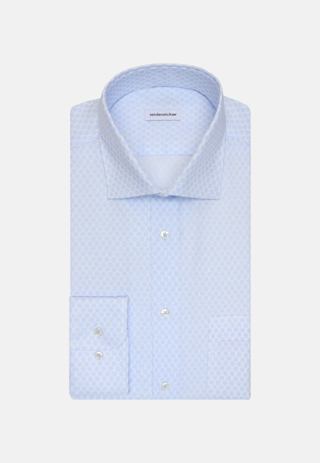 Regular Business Hemd Druck in Hellblau | Seidensticker Onlineshop