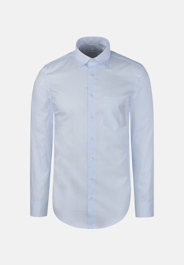 Regular Business Hemd Druck in Hellblau |  Seidensticker Onlineshop