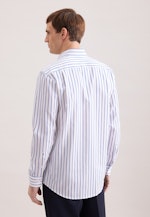 Regular Business shirt Stripes in Mittelblau |  Seidensticker Onlineshop