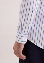 Regular Business shirt Stripes in Mittelblau |  Seidensticker Onlineshop