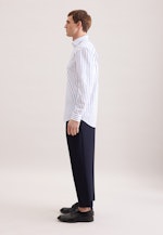 Regular Business shirt Stripes in Mittelblau |  Seidensticker Onlineshop