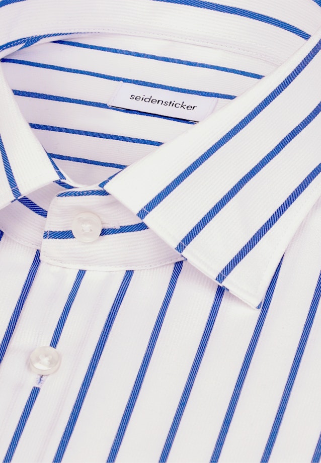 Regular Business shirt Stripes in Mittelblau |  Seidensticker Onlineshop