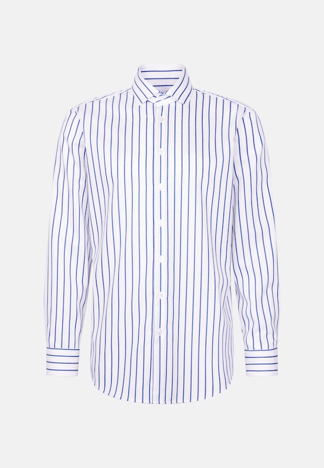 Regular Business shirt Stripes in Mittelblau |  Seidensticker Onlineshop