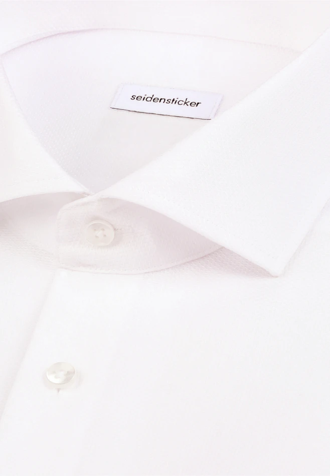 Regular Chemise d'affaires Structure dans Blanc | Boutique en ligne Seidensticker