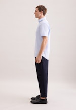 Regular Business Hemd Struktur in Mittelblau |  Seidensticker Onlineshop