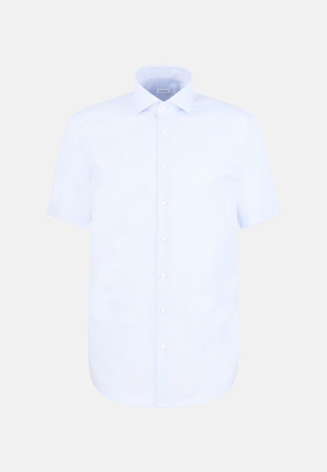 Regular Business Hemd Struktur in Mittelblau |  Seidensticker Onlineshop