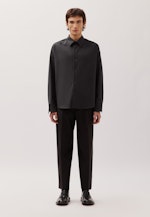 Oversized Boxy Hemd mit Wolle in Schwarz |  Seidensticker Onlineshop
