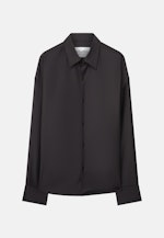 Oversized Boxy Hemd mit Wolle in Schwarz |  Seidensticker Onlineshop