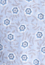 Slim Linen shirt Print in Mittelblau |  Seidensticker Onlineshop