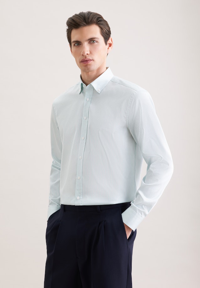 Regular Chemise d'affaires Rayures in Vert |  Seidensticker Onlineshop