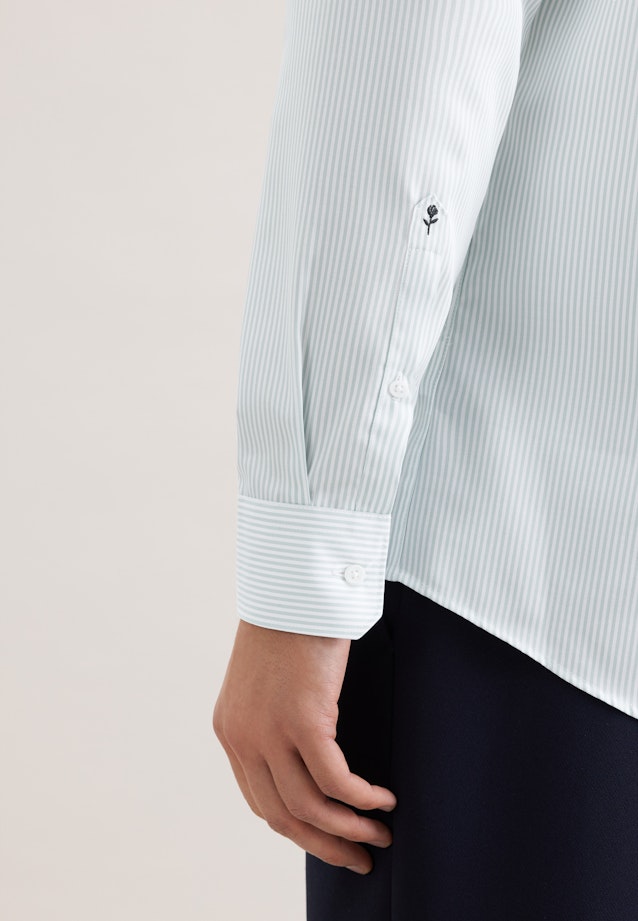 Regular Chemise d'affaires Rayures in Vert |  Seidensticker Onlineshop