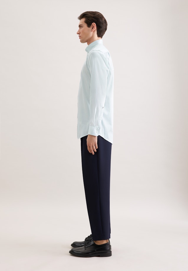 Regular Business Hemd Gestreift in Grün |  Seidensticker Onlineshop