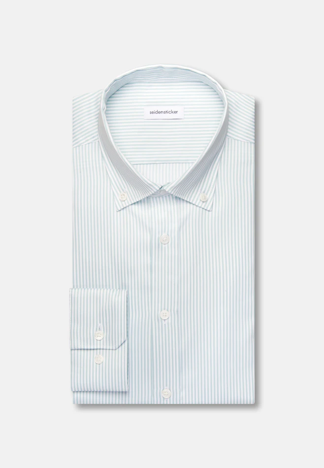 Regular Business Hemd Gestreift in Grün | Seidensticker Onlineshop
