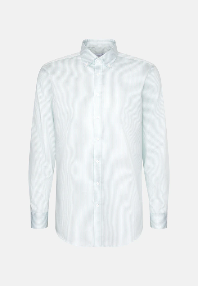 Regular Business Hemd Gestreift in Grün |  Seidensticker Onlineshop