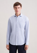 Slim Casual Hemd Gestreift in Hellblau |  Seidensticker Onlineshop