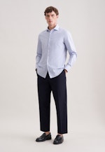 Slim Casual Hemd Gestreift in Hellblau |  Seidensticker Onlineshop