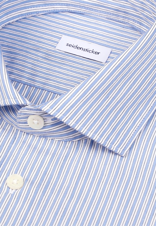 Slim Casual Hemd Gestreift in Hellblau | Seidensticker Onlineshop
