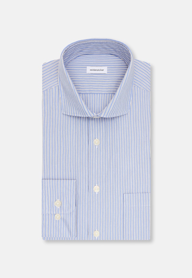 Slim Casual Hemd Gestreift in Hellblau |  Seidensticker Onlineshop