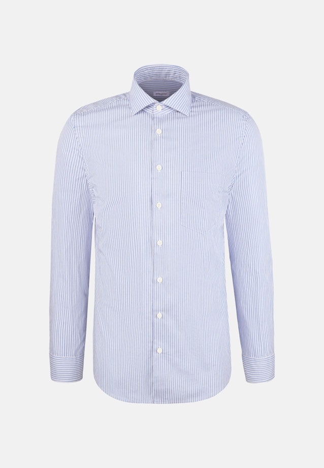 Slim Casual Hemd Gestreift in Hellblau |  Seidensticker Onlineshop