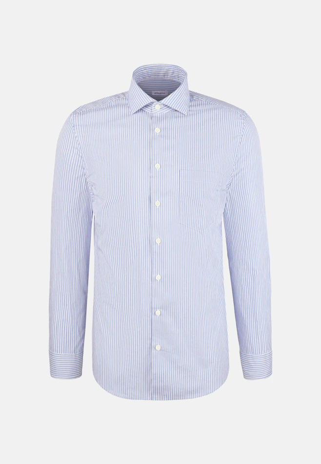 Slim Chemise décontractée Rayures dans Bleu Clair | Boutique en ligne Seidensticker