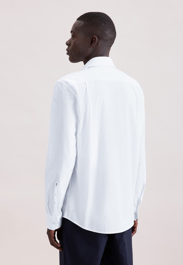 Regular Casual Hemd Uni in Weiß |  Seidensticker Onlineshop