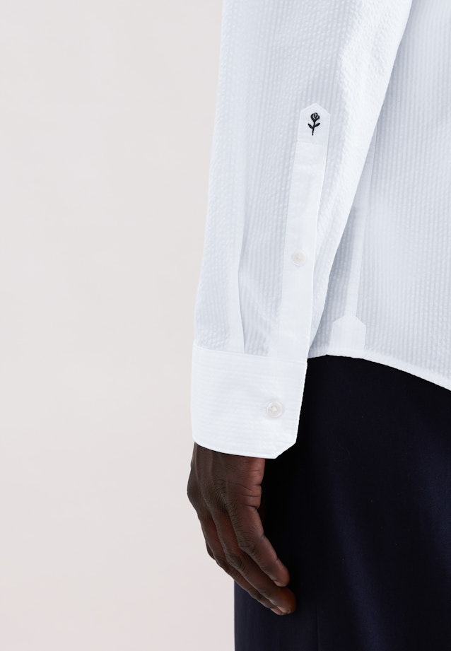 Regular Casual Hemd Uni in Weiß |  Seidensticker Onlineshop