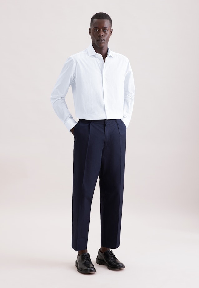 Regular Casual Hemd Uni in Weiß |  Seidensticker Onlineshop