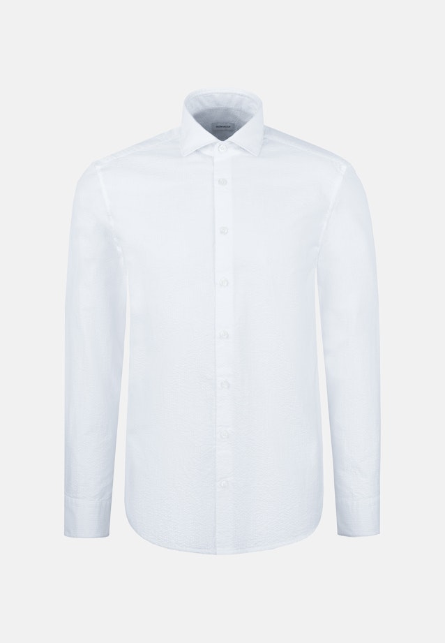 Regular Casual Hemd Uni in Weiß |  Seidensticker Onlineshop
