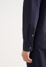 Regular Chemise décontractée Uni in Bleu Foncé |  Seidensticker Onlineshop