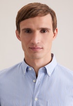 Slim Casual Hemd Karo in Hellblau |  Seidensticker Onlineshop