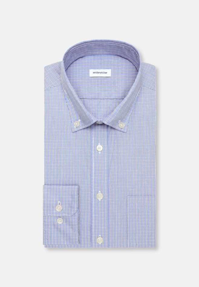 Slim Casual Hemd Karo in Hellblau | Seidensticker Onlineshop