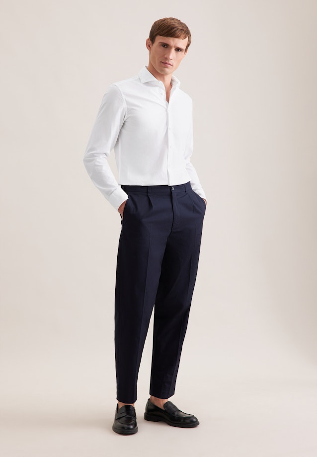 Slim Casual Hemd Uni in Weiß |  Seidensticker Onlineshop