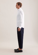 Slim Casual Hemd Uni in Weiß |  Seidensticker Onlineshop