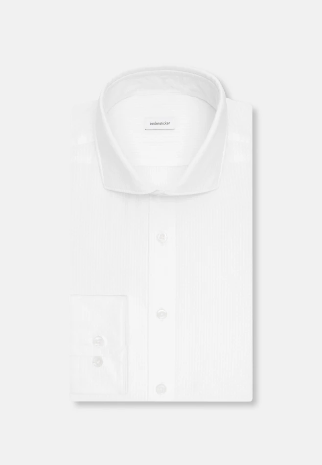 Slim Chemise décontractée Uni dans Blanc | Boutique en ligne Seidensticker