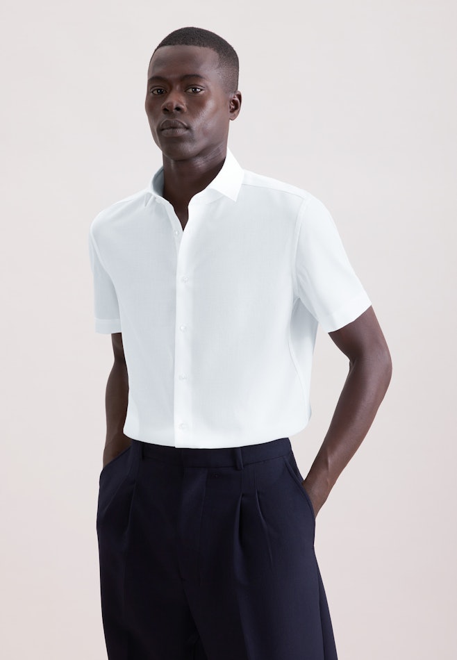 Slim Business shirt Structure in Weiß | Seidensticker online shop