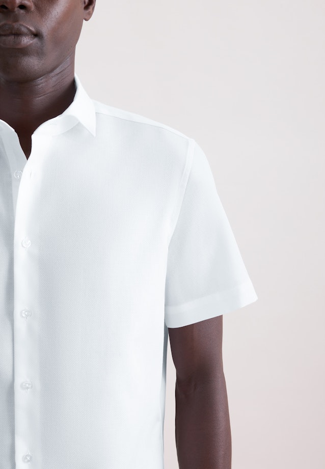 Slim Business Hemd Struktur in Weiß |  Seidensticker Onlineshop