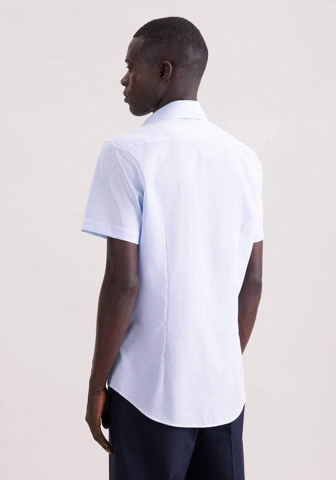 Slim Chemise d'affaires Structure dans Bleu Moyen | Boutique en ligne Seidensticker