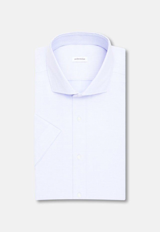 Slim Business Hemd Struktur in Mittelblau |  Seidensticker Onlineshop