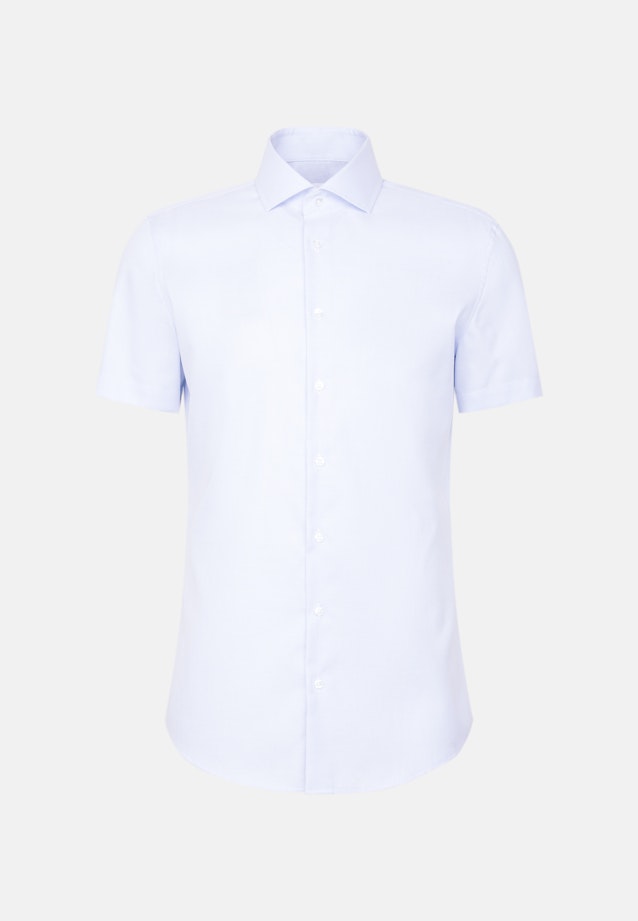 Slim Business Hemd Struktur in Mittelblau |  Seidensticker Onlineshop