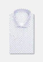 Slim Business shirt Print in Mittelblau |  Seidensticker Onlineshop