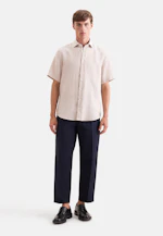 Shaped Chemise en lin Uni in Beige |  Seidensticker Onlineshop