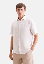 Shaped Chemise en lin Rayures in Beige |  Seidensticker Onlineshop