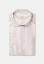 Shaped Chemise en lin Rayures in Beige |  Seidensticker Onlineshop