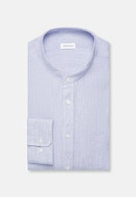 Regular Leinenhemd Gestreift in Mittelblau |  Seidensticker Onlineshop