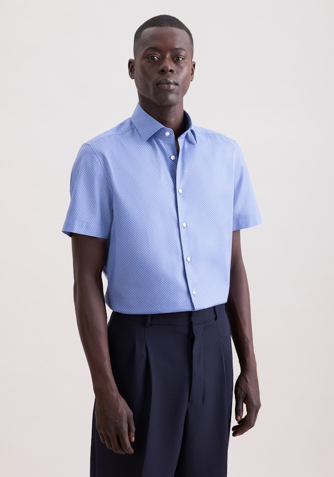 Slim Chemise d'affaires Imprimé dans Bleu Moyen | Boutique en ligne Seidensticker