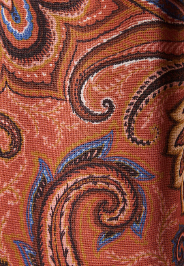 Satiniertes Rüschenkleid mit Stufen in Orange |  Seidensticker Onlineshop