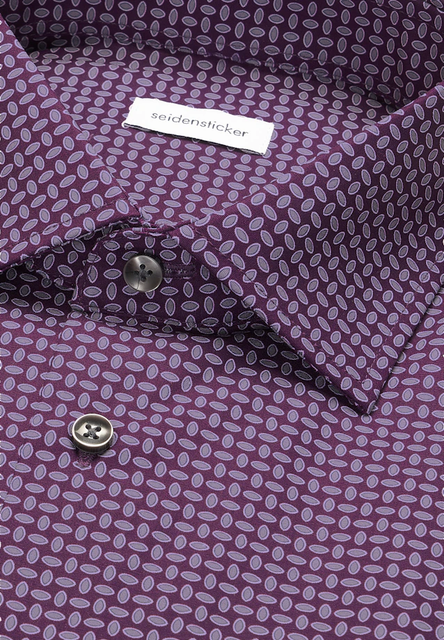 Regular Business shirt Print in Lila |  Seidensticker Onlineshop